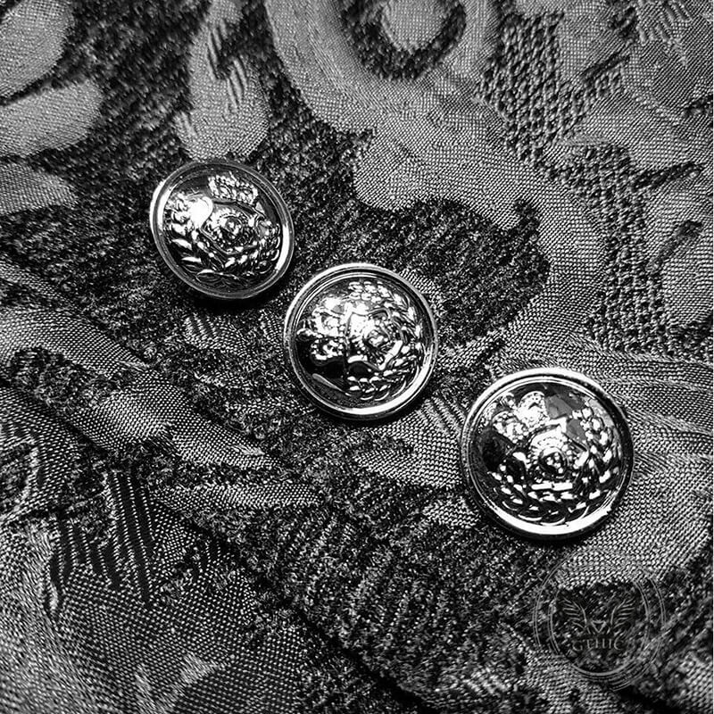 Punk Goth Halloween Brocade Tuxedo Costume