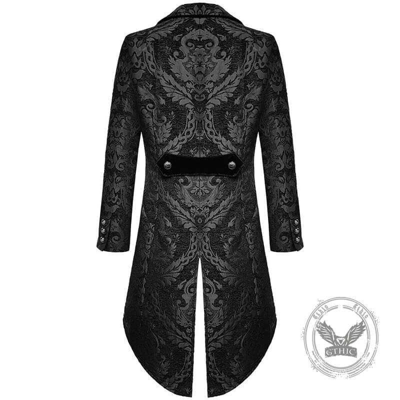 Punk Goth Halloween Brocade Tuxedo Costume