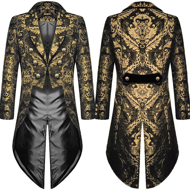 Punk Goth Halloween Brocade Tuxedo Costume | Gthic.com