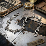 Punk Gothic Meteor Hammer Thorn Alloy Pants Chain