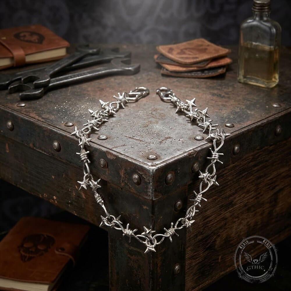 Punk Gothic Meteor Hammer Thorn Alloy Pants Chain | Gthic.com