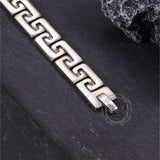 Punk Great Wall Pattern Stainless Steel Bracelet