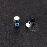 Punk Great Wall Pattern Stainless Steel Stud Earring
