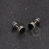 Punk Great Wall Pattern Stainless Steel Stud Earring