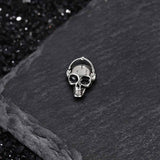 Punk Headphones Skull Stainless Steel Stud Earrings