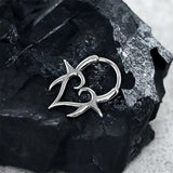 Punk Heart Stainless Steel Nose Ring