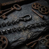 Punk Heavy Duty Hex Nut Alloy Pants Chain