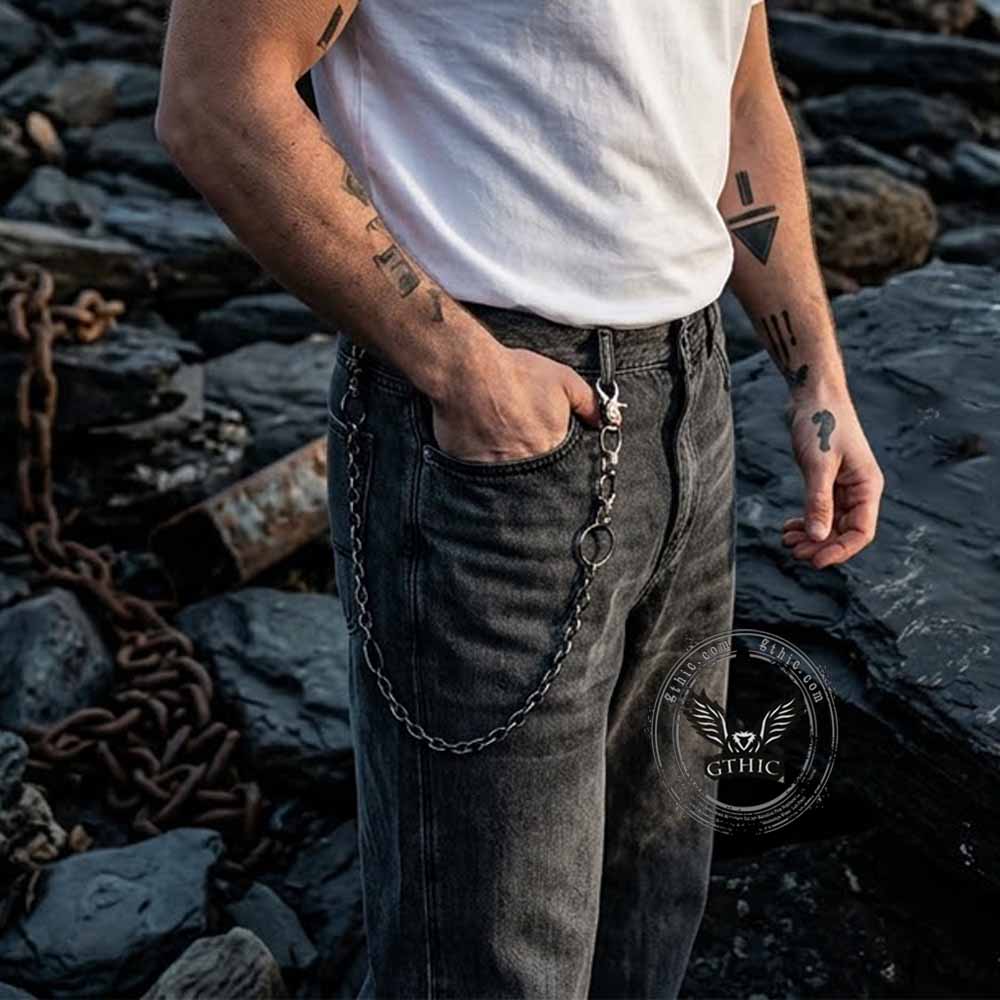 Punk Hip Hop Gun Color Alloy Pants Chain | Gthic.com