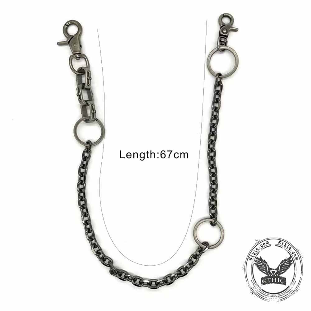 Punk Hip Hop Gun Color Alloy Pants Chain