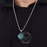 Punk Hiphop Evil Eye Stainless Steel Skull Pendant | Gthic.com
