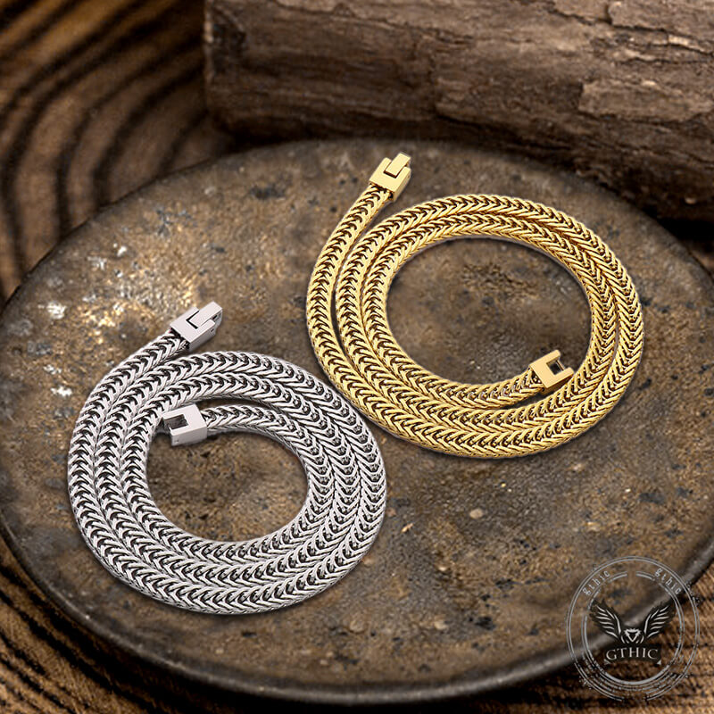 Punk Keel Chain Jewelry Buckle Stainless Steel Necklace | Gthic.com