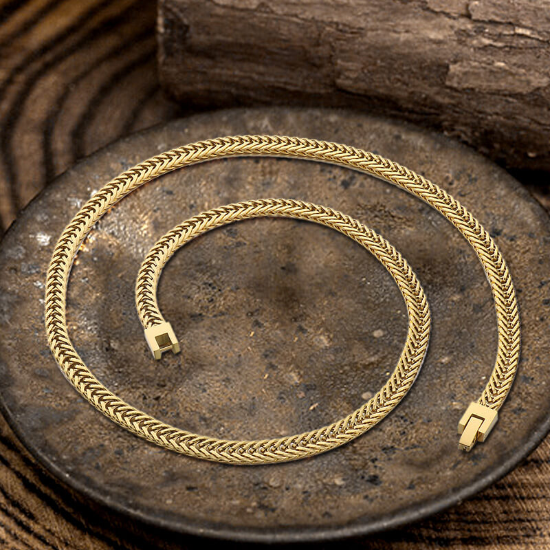 Punk Keel Chain Jewelry Buckle Stainless Steel Necklace | Gthic.com