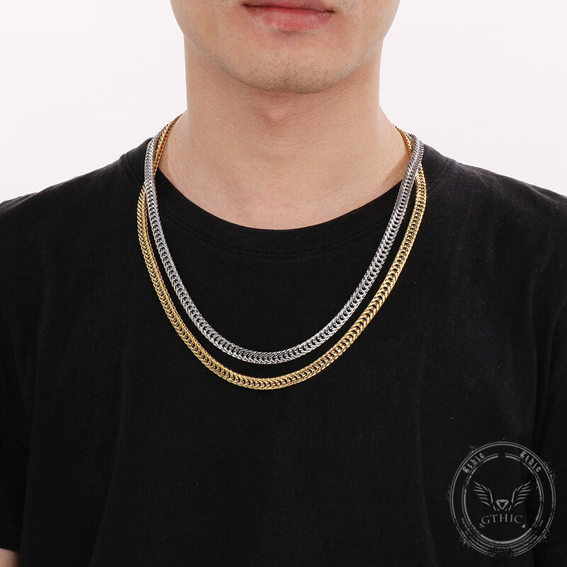 Punk Keel Chain Jewelry Buckle Stainless Steel Necklace | Gthic.com