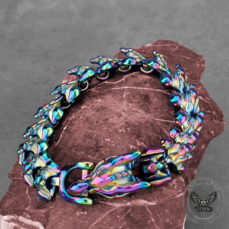 Punk Keel Chain Stainless Steel Viking Bracelet 03 | Gthic.com