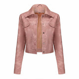 Punk Lapel Button Cropped Jacket | Gthic.com