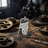 Punk Mechanical Rotating Gears Stainless Steel Pendant