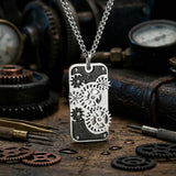 Punk Mechanical Rotating Gears Stainless Steel Pendant | Gthic.com