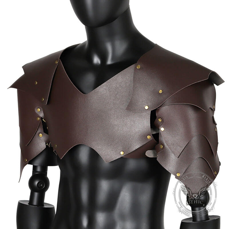 Punk Medieval Knight Leather Shoulder Armor Top | Gthic.com