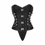 Punk Metal Zipper Design Palace Style Corset