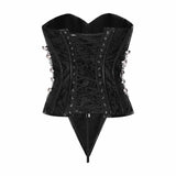 Punk Metal Zipper Design Palace Style Corset