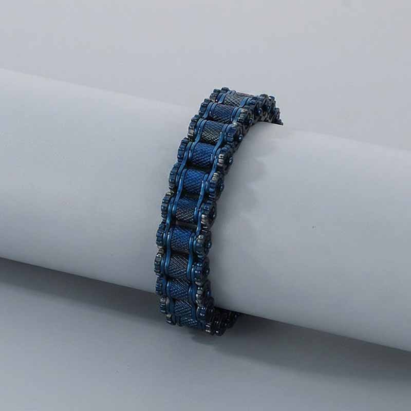 Punk Motorcycle Gear Chain Stainless Steel Bracelet