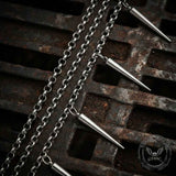 Punk Multi-Layer Long Spikes Stainless Steel Pants Chain