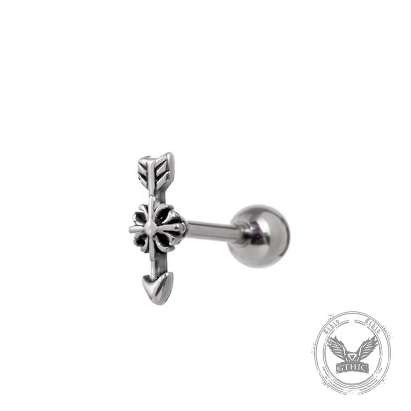 Punk Multi-Style Skull Heart Stainless Steel Earrings Set