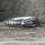 Punk Ouroboros Snake Sterling Silver Ring