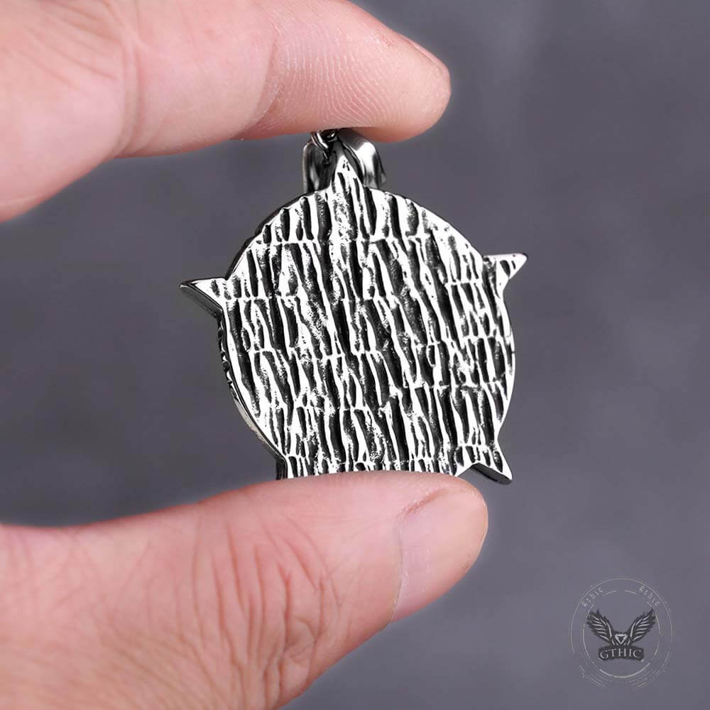 Punk Pentagram Skull Stainless Steel Pendant