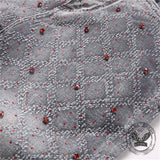 Punk Rhinestone Studded Flare Cotton Denim Jeans
