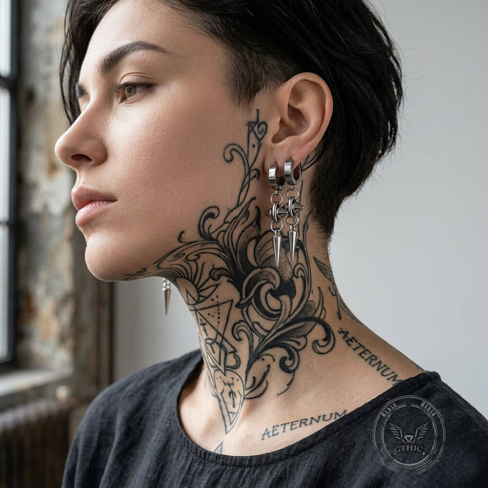 Punk Rivet Conical Zinc Alloy Drop Earrings | Gthic.com