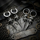 Punk Rivet Conical Zinc Alloy Drop Earrings | Gthic.com