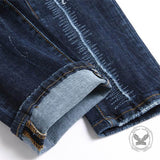 Punk Rivet Patch Cotton Men's Skinny Pants | Gthic.com