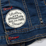 Punk Rivet Washed Denim Jacket Biker Coat