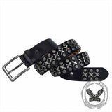 Punk Rivet Wear-Resistant Cowhide Leather Belt 03 | Gthic.com