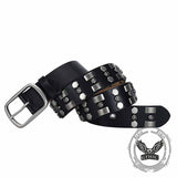 Punk Rivet Wear-Resistant Cowhide Leather Belt
