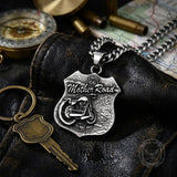 Punk Route 66 Motorcycle Stainless Steel Biker Pendant