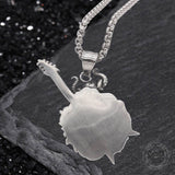 Punk Satan Skull Guitar-Playing Stainless Steel Pendant
