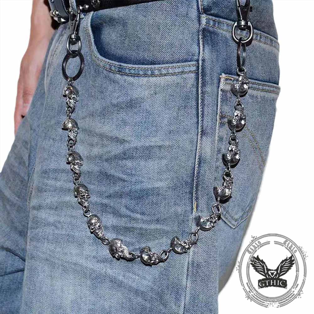 Punk Skull Head Alloy Biker Pants Chain | Gthic.com