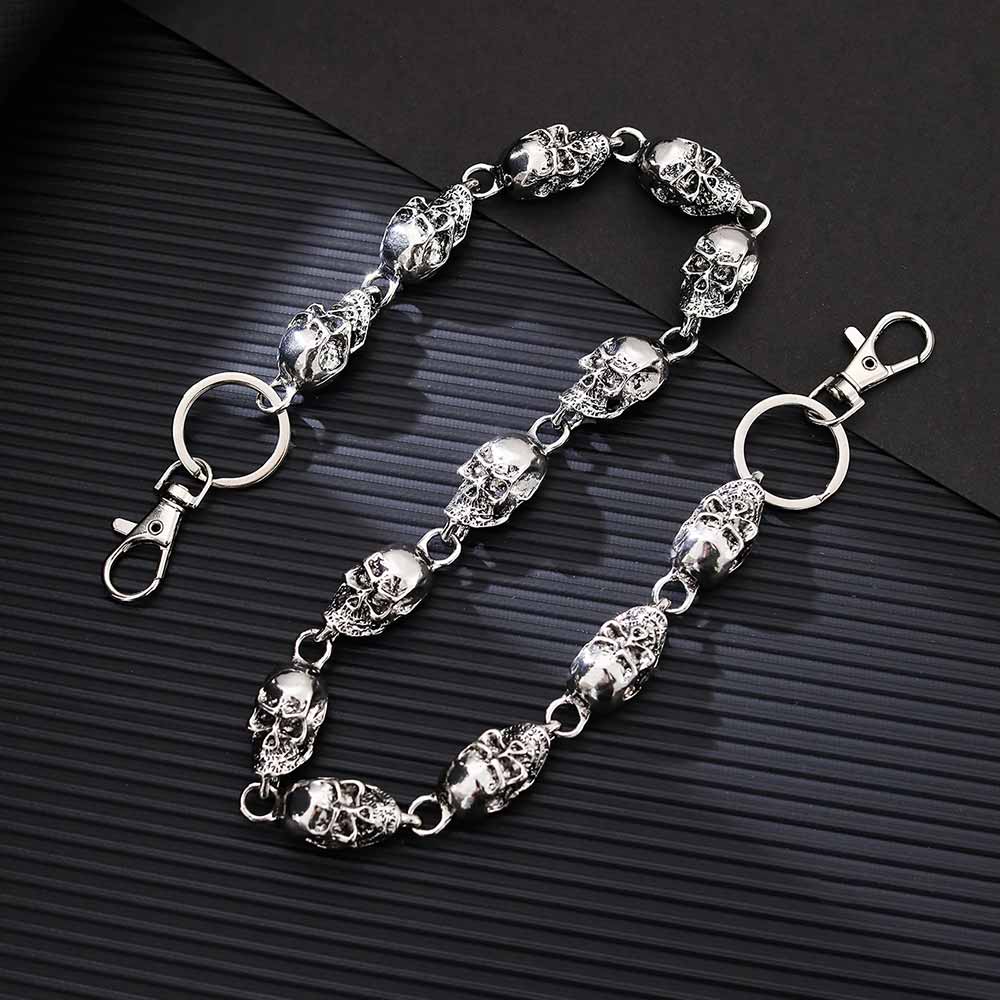 Punk Skull Head Alloy Biker Pants Chain