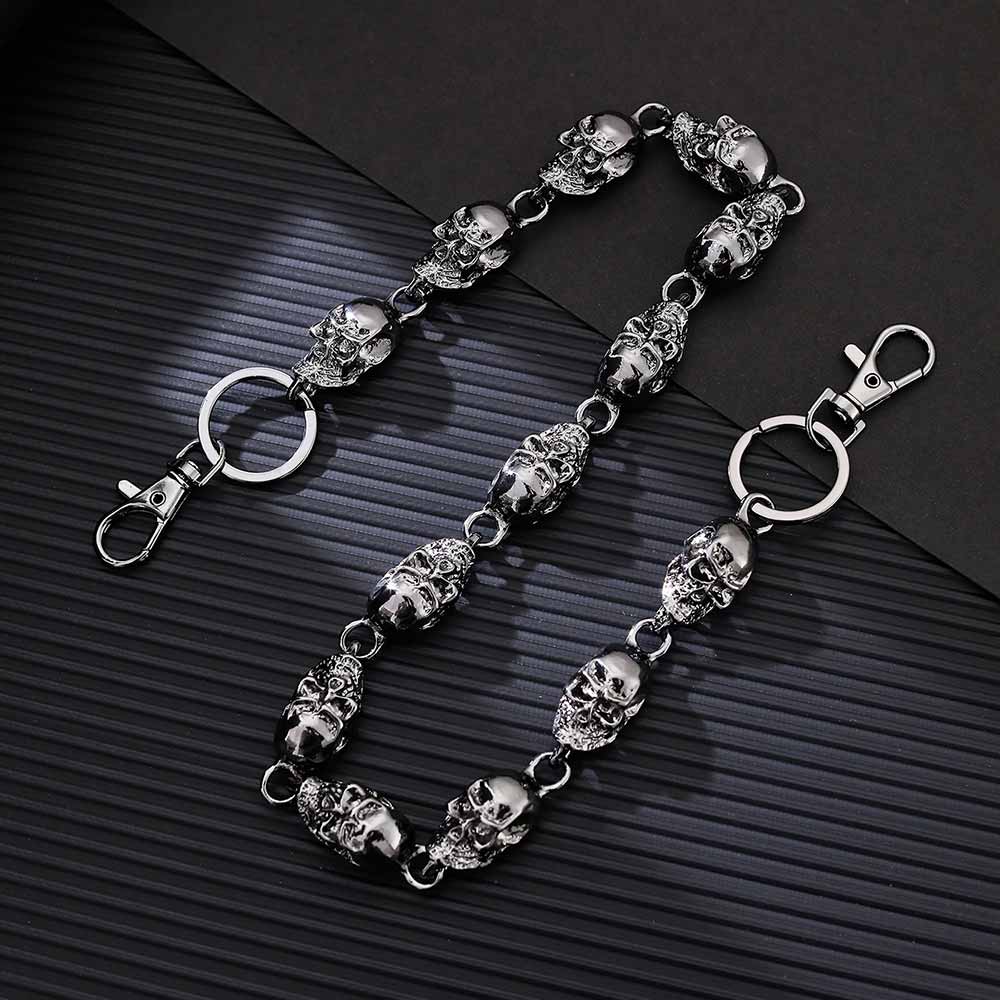 Punk Skull Head Alloy Biker Pants Chain