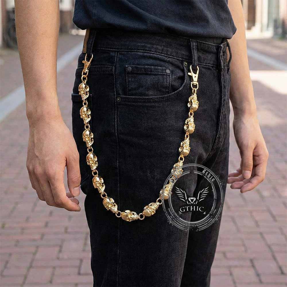 Punk Skull Head Alloy Biker Pants Chain | Gthic.com