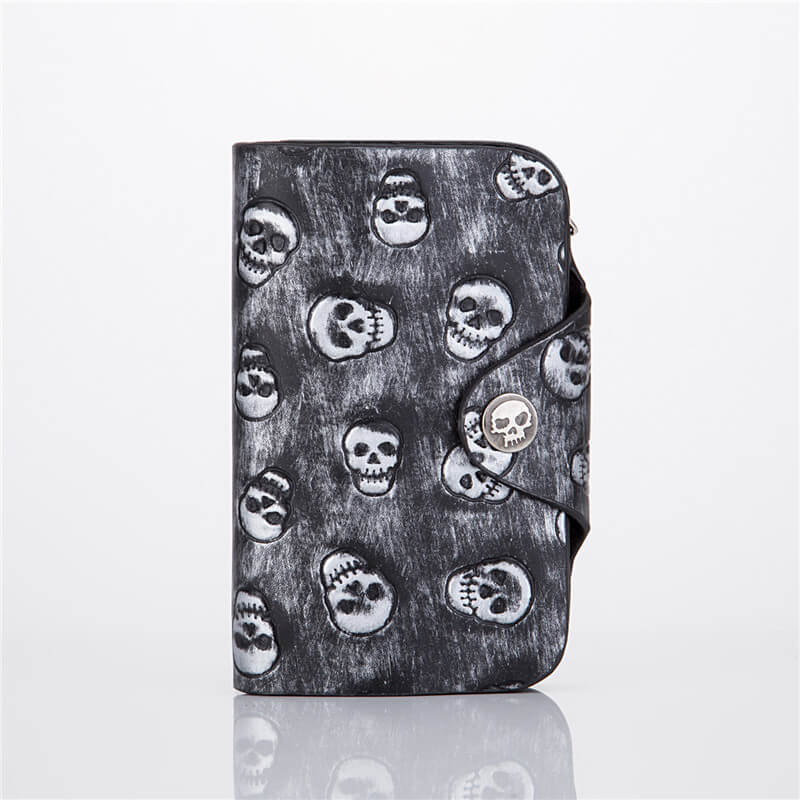 Punk Skull Head PU Leather Wallet | Gthic.com