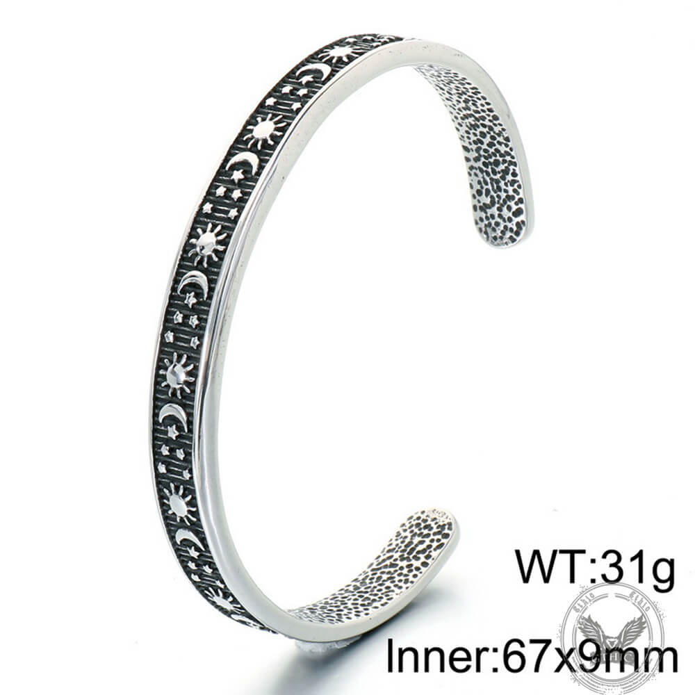 Punk Skull Head Stainless Steel Open Bracelet