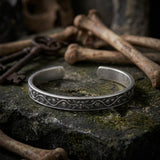 Punk Skull Head Stainless Steel Open Bracelet