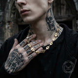 Punk Skull Stainless Steel Chain Necklace |  Gthic.com
