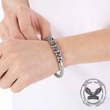 Punk Skull Wire Splicing Stainless Steel Bracelet | Gthic.com