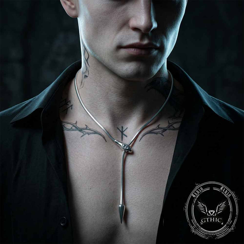 Punk Snake Stainless Steel Choker Clavicle Necklace – GTHIC