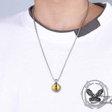 Punk Snake Wrap Devil Eye Stainless Steel Pendant | Gthic.com