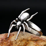 Punk Spider Stainless Steel Animal Ring | Gthic.com